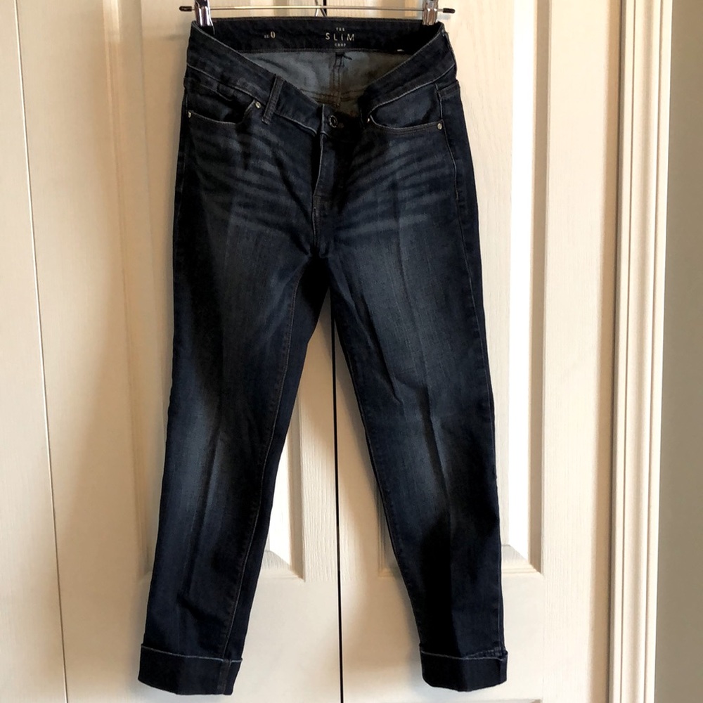 EUC White House Black Market Women’s Cropped Jeans- Size 0